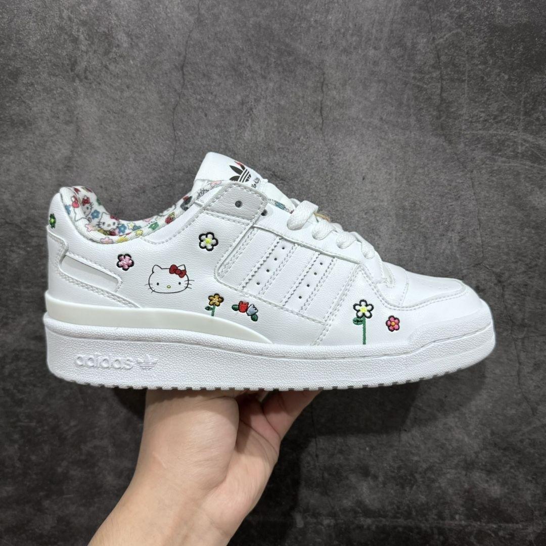 adidas三叶草Hello Kitty联名板鞋开箱 | 少女心直接拉满